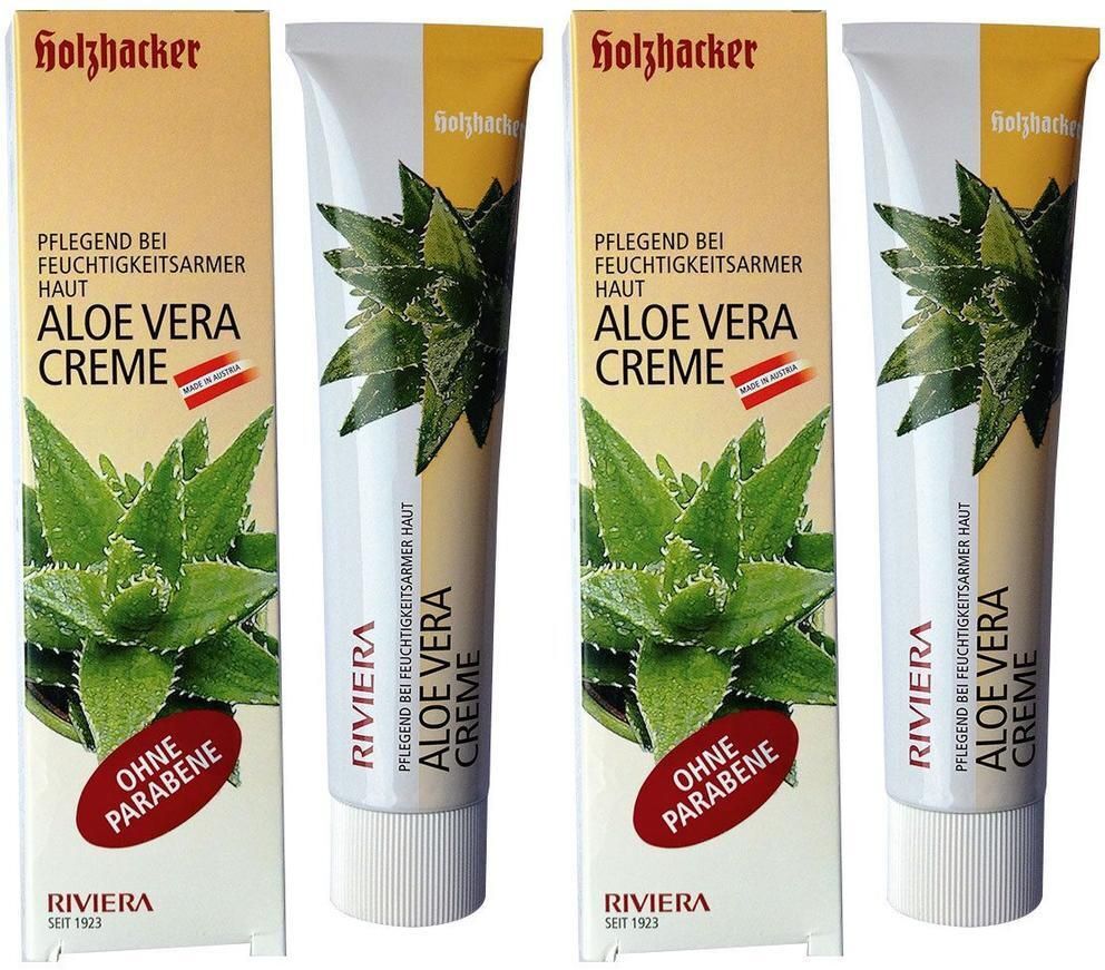 Riviera Holzhacker Aloe Vera Creme parabenfrei 2x 2x75 ml