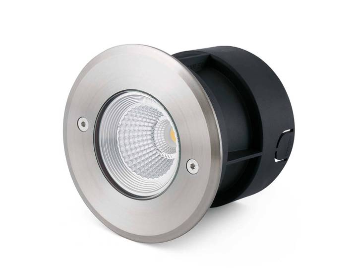 FARO BARCELONA 60° Abstrahlwinkel - LED-Bodeneinbauleuchtespot Suria-3 SURIA-3, alu / grau / zink, Aluminium, Modern, Einbauleuchte