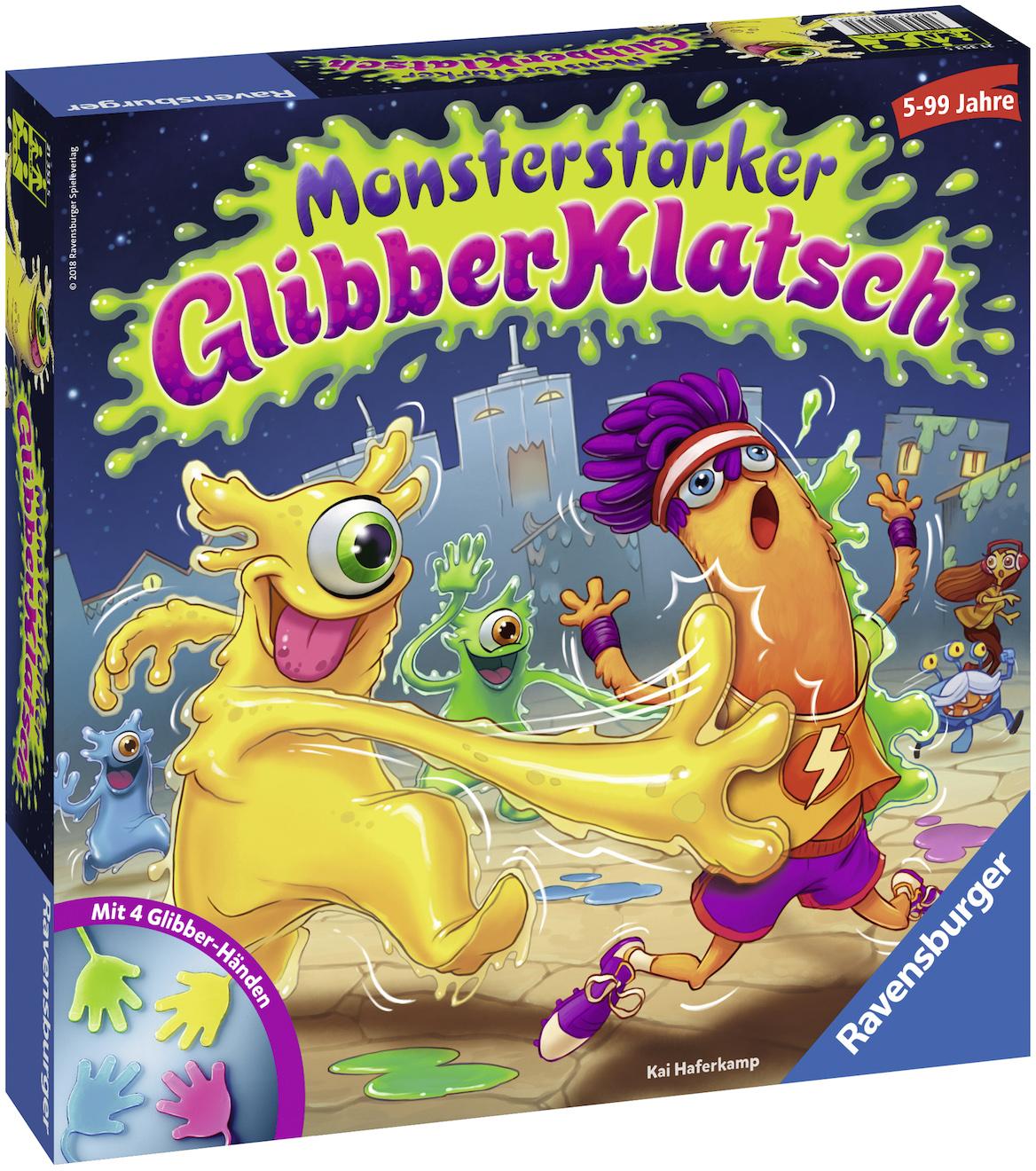 Spiel RAVENSBURGER "Monsterstarker Glibber-Klatsch", bunt, Spiele, Kinder, Spiel, Made in Europe