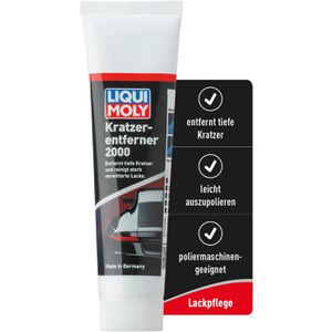 Liqui-Moly Autopolitur 21759, Kratzerentferner 2000, für verwitterte Lacke, silikonfrei, Tube 100 ml