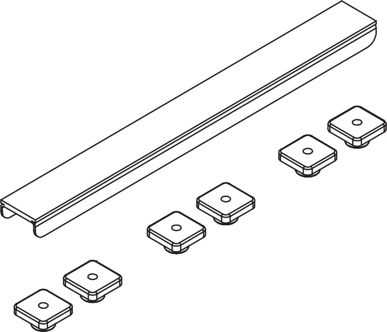 Kermi BC Abdeckung Rinne Exlusiv 900 x 40 x 21 mm, 6033522 6033522