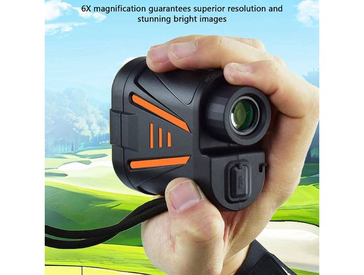 Télémètre de golf télémètre de golf télémètre de golf télémètre de 1800M avec 4 modes grossissement 6X pour la mesure du golf-ABWY
