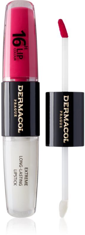 Dermacol 16H Lip Colour long-lasting lipstick and lip gloss shade 08 Pink Tastic 2x4 ml