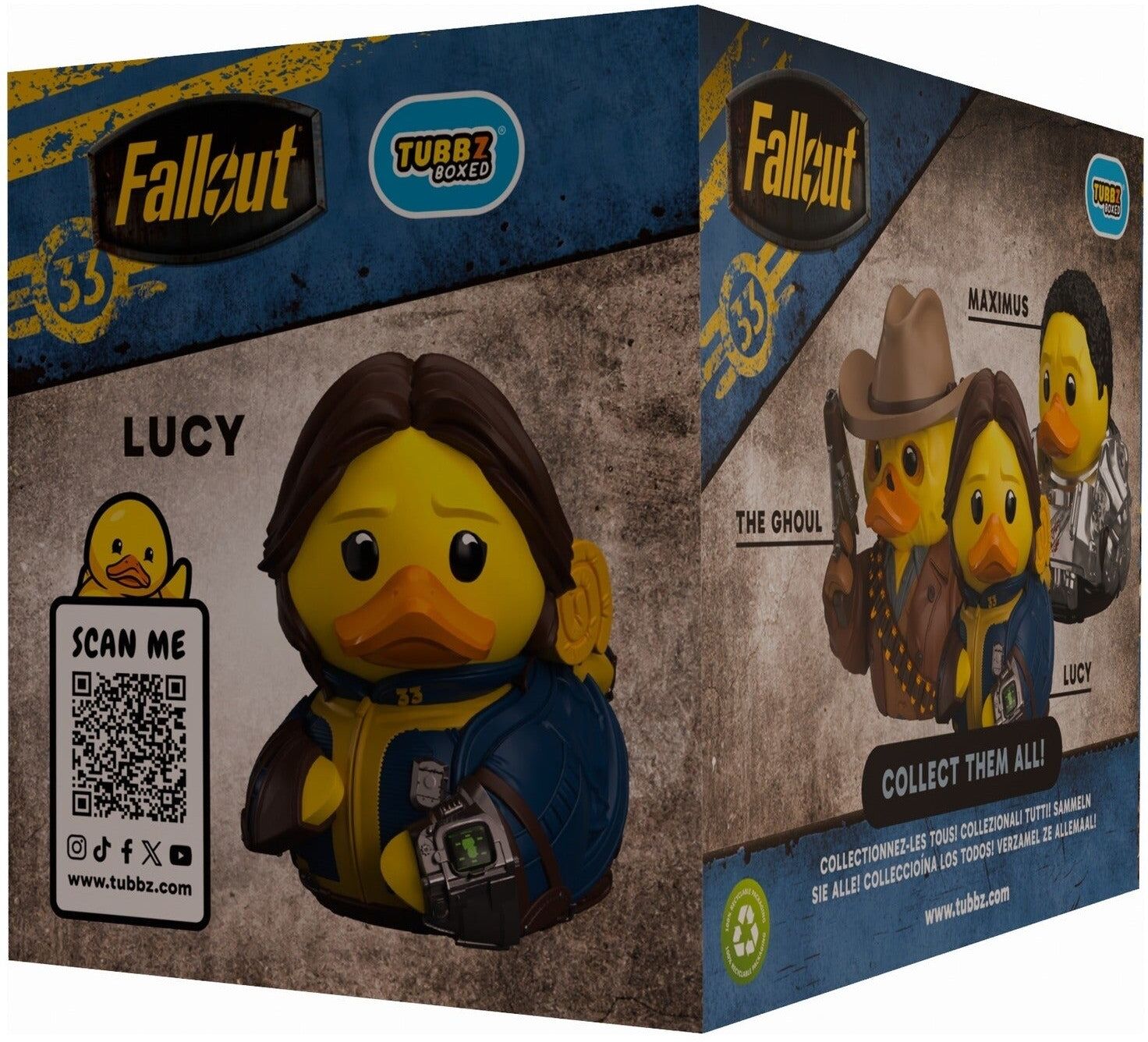 Fallout TV Lucy Maclean TUBBZ Boxed Edition Collectible Duck - Officially Licensed - 9 cm Tall - Numskull Designs