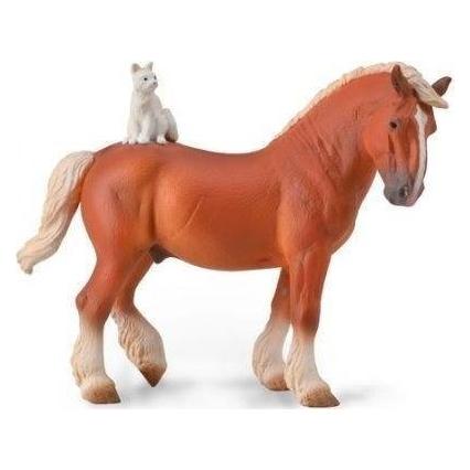 Collecta Sammeln Sie die Zugpferd- und Katzenfigur (475590)