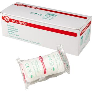 Nobamed Mullbinden 4cm x 4m, starr, steril, latexfrei, 20 Stück