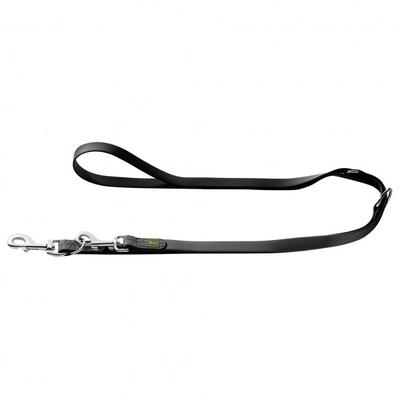 Hunter - Adjustable Leash Convenience - Hundeleine Gr Länge max. 200 cm - Breite 2,0 cm schwarz