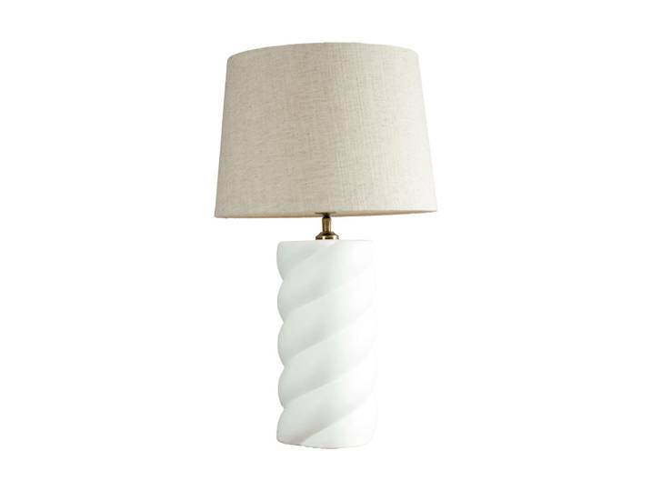 PR Home Lampe de table Spin Blanc-beige