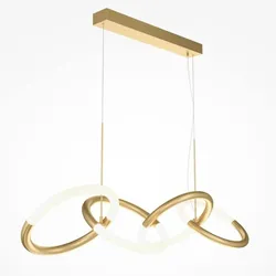 Maytoni, Pendelleuchte, Node LED Pendelleuchte, Hängeleuchte 4x 40W Gold-Farbe 90Ra Warmweiss (2600 lm)