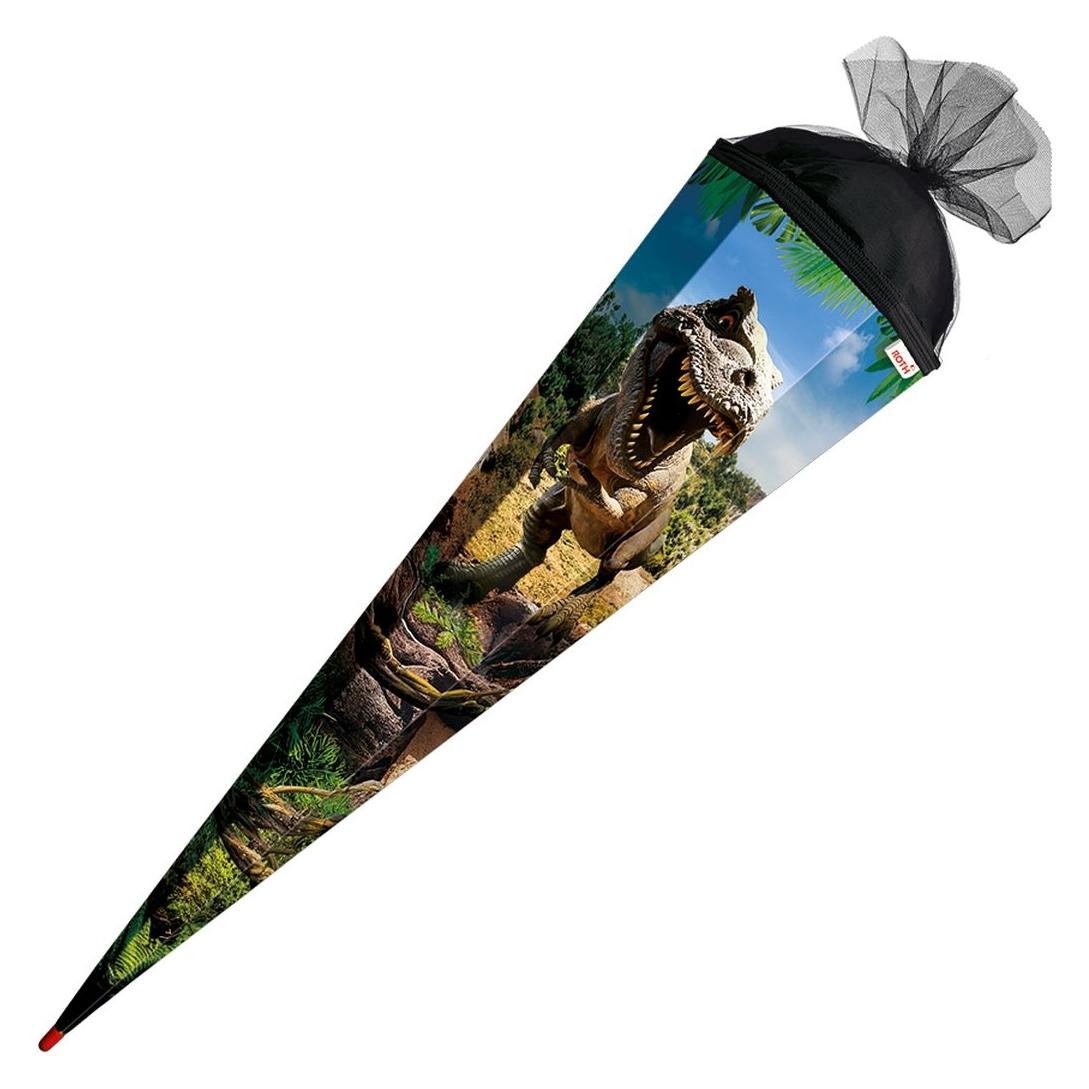 Magni Roth Schultüte Tyrannosaurus eckig Schutzspitze Tüllverschluss 85cm (47531432)