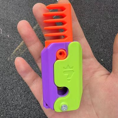 Inspire Select 3D Printed Carrot Butterfly Fidget Knife Toy Funny Gravity Folding Stress Relief Gadget 1pc h1