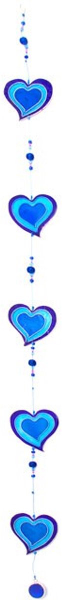 Something Different Hearts Raamhanger Suncatcher Blauw