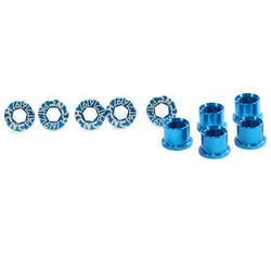 KCNC Kettenblattschrauben Road 2-fach Aluminium | M8,0 x 8,5 mm grün