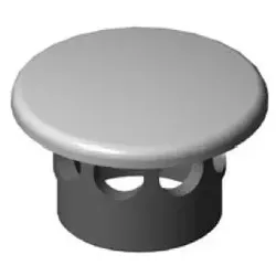 Vitra Push-Open-Ventil Keramik, Weiß, 6398L003-7205 6398L003-7205