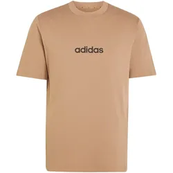 adidas Essentials Linear Single Jersey T-Shirt Herren KF2390 - khaki six/black L