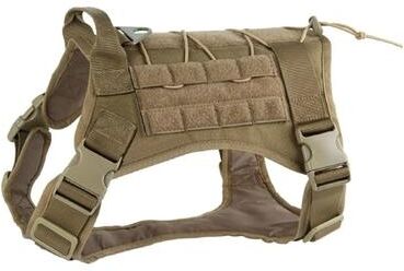 Uplift Essentials Professional Heavy Duty Tactical Dog Harness With No Pull Design khaki xl