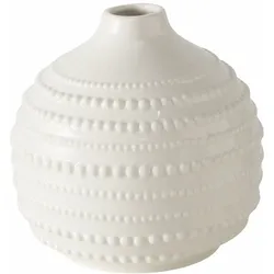 Vase MERUNA mittel (H 14 cm) - weiß - H 14 cm