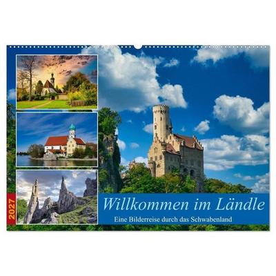 Willkommen im Ländle (Wandkalender 2027 DIN A2 quer), CALVENDO Monatskalender