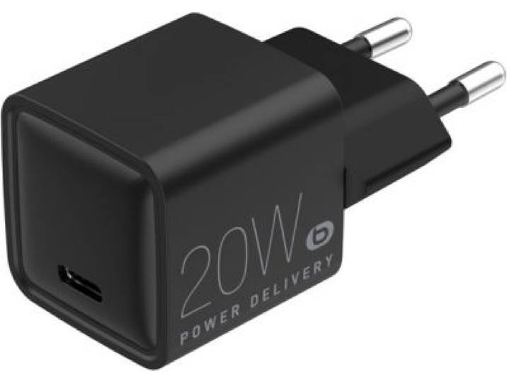 Essentielb - Chargeur 20w Charge Rapide Usb-C Noir