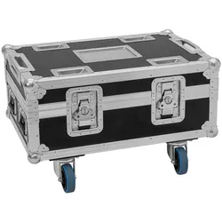 Roadinger Flightcase BAS-1 8x SILENT PAR 6 QCL FLOOR, Audio Racks + Cases, Schwarz