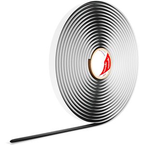 Poppstar Dichtungsband 1010260 Butylrundschnur, selbstverschweißend, wasserdicht, schwarz, 10mm x 10m