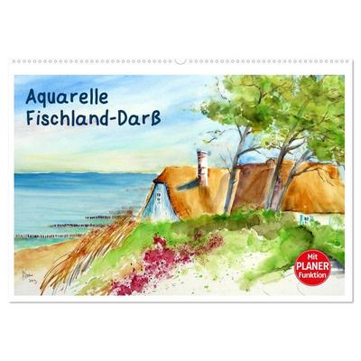 Aquarelle - Fischland-Darß (Wandkalender 2026 DIN A2 quer), CALVENDO Monatskalender