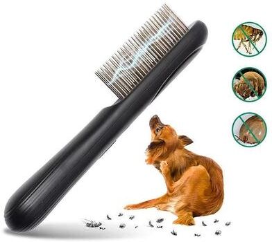 Inspired Deals Electronic Pet Flea Comb For Dogs & Cats Rechargeable Tick And Lice Removal Brush Electronic Comb
