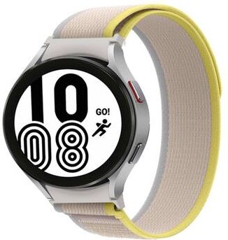 United Samsung Galaxy Watch 5 Pro Nylon Watch Band Soft Adjustable Loop Strap For Galaxy Watch 4 Classic beige White