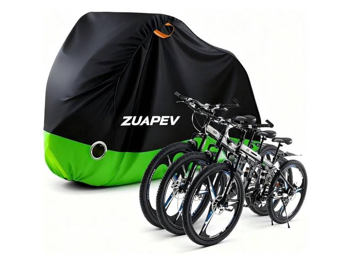 Fahrradabdeckung für 2-3 Fahrräder 208x112x110 cm Grün, Mehrfarbig, 112x110x208 cm, Freizeit & Co, Sport & Fitness, Fahrräder, Fahrradzubehör