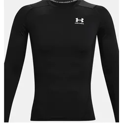 Under Armour, Herren, Sportshirt, HeatGear Armour Compression Trainingslongsleeve Herren (S), Schwarz
