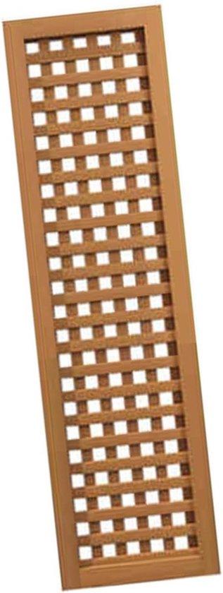 Famanu Privatscreen Holz - Freistehendes, verstellbares Design - 30x120cm - Natur