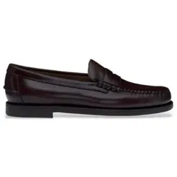 Sebago für Damen. 7001530 Klassische Dan Leder Loafers burgundbraun (38), Wohnung, 1 bis 3 cm, Keine, Lässig, Party, Bordeaux
