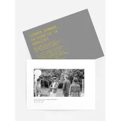 Einladungen zum Sommerfest selbst gestalten mit Spruch und Fotos im Onlinedesigner bei Meine-Kartenmanufaktur.de