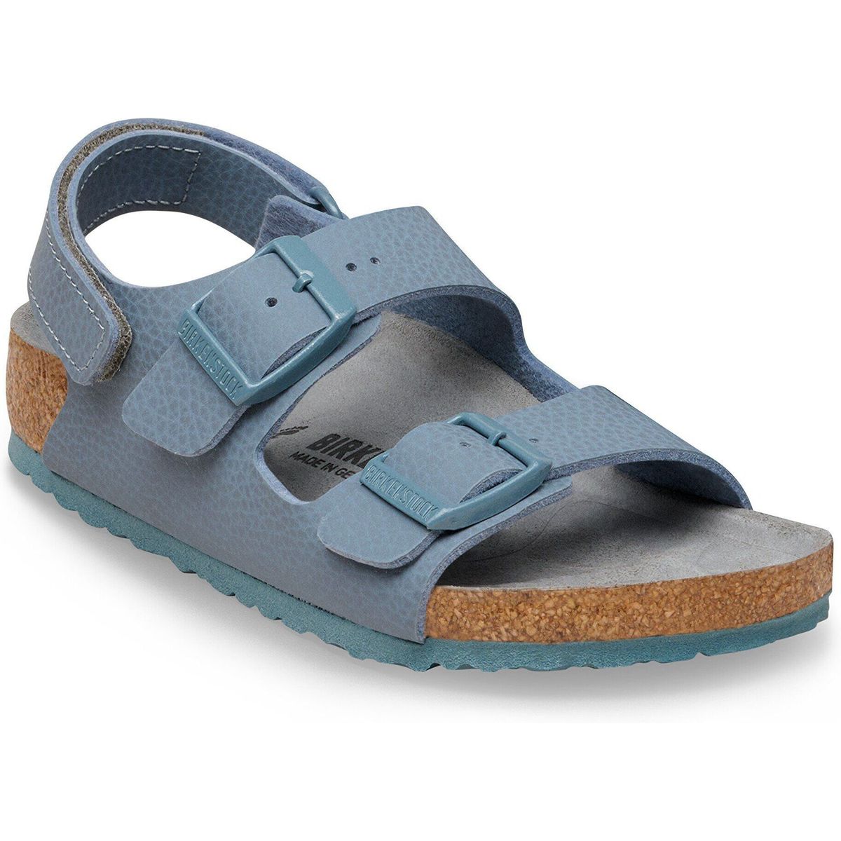 Birkenstock Milano Kids Birko-flor Boys desert soil triples basalt gray (50) Normal 27 1031669-50-27