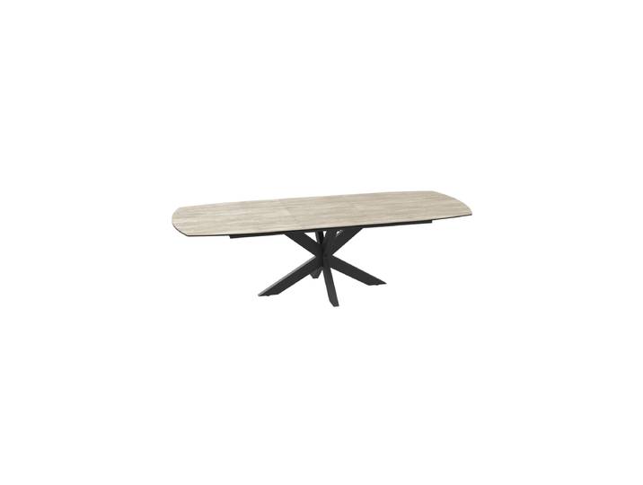 Ausziehbarer Designer Esstisch „Phoenix“ aus Keramik, verschiedene Grössen Travertin Akante Design