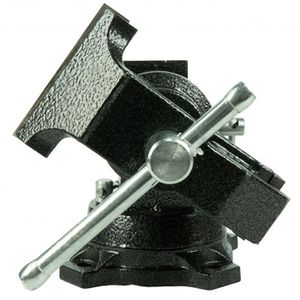 HRB Schraubstock 6506, 2 Achsen drehbar, 125mm Backenbreite, Spannweite 125mm