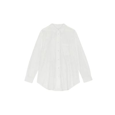 Langarmhemd MOSHI MOSHI MIND "moshi moshi mind Shirt gaia", Damen, Gr. S, Normalgrößen, weiß, Obermaterial: 100% Baumwolle, Hemden