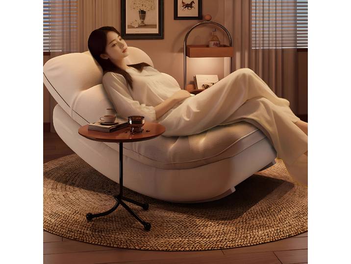 Fauteuil à bascule moderne pour balcon, canapé-lit, fauteuil de lecture, canapé individuel, canapé paresseux, fauteuil de loisirs Tatami pour salon et chambre, chaise simple élégante