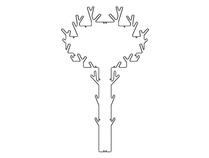 Maze Tree Wandhaken Schwarz