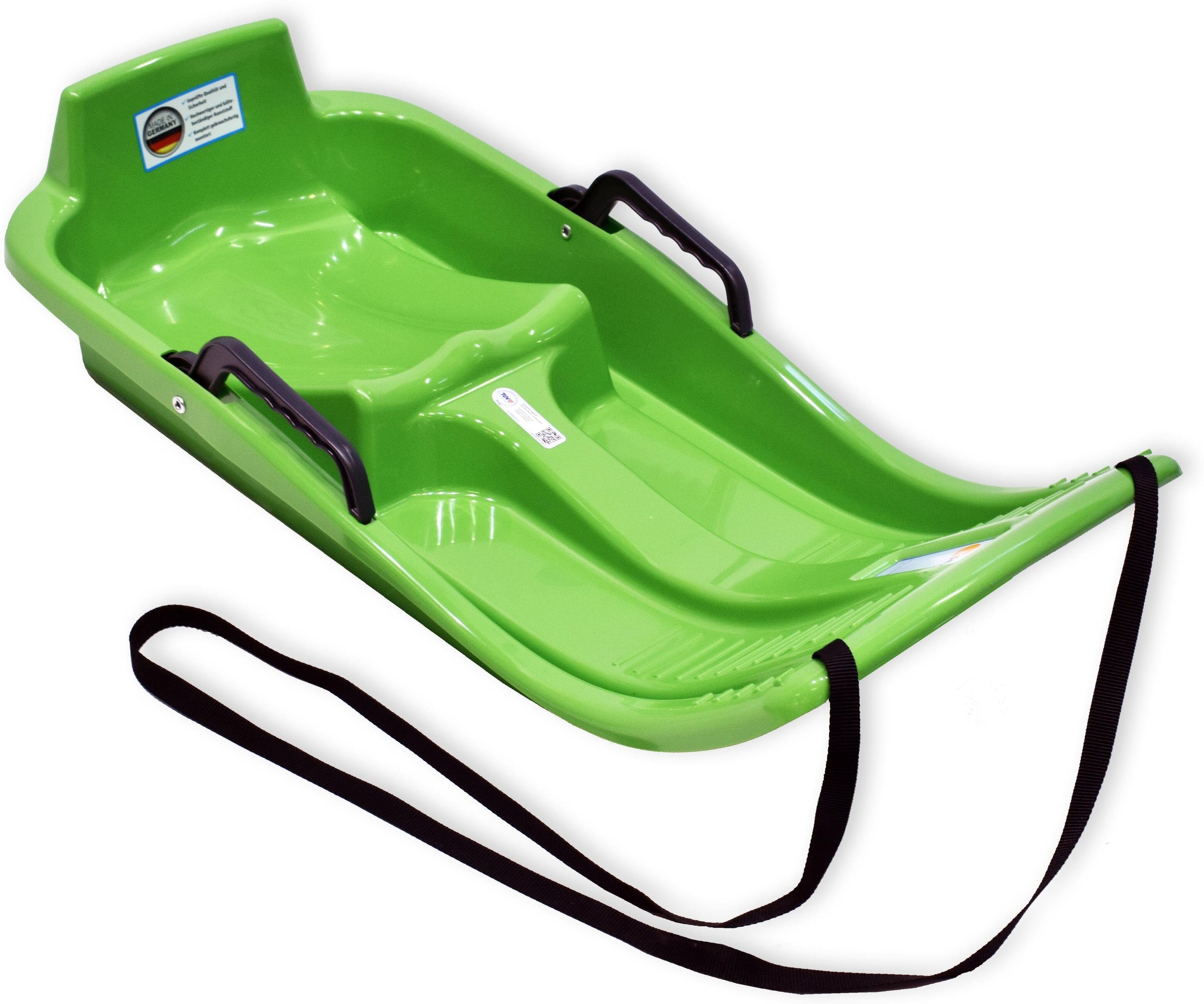 Rodel KHW "Minibob grün", grün, Schlitten, KinderB:40cm H:15cm L:90cm, Kunststoff, Rodel, B:40cm H:15cm L:90cm