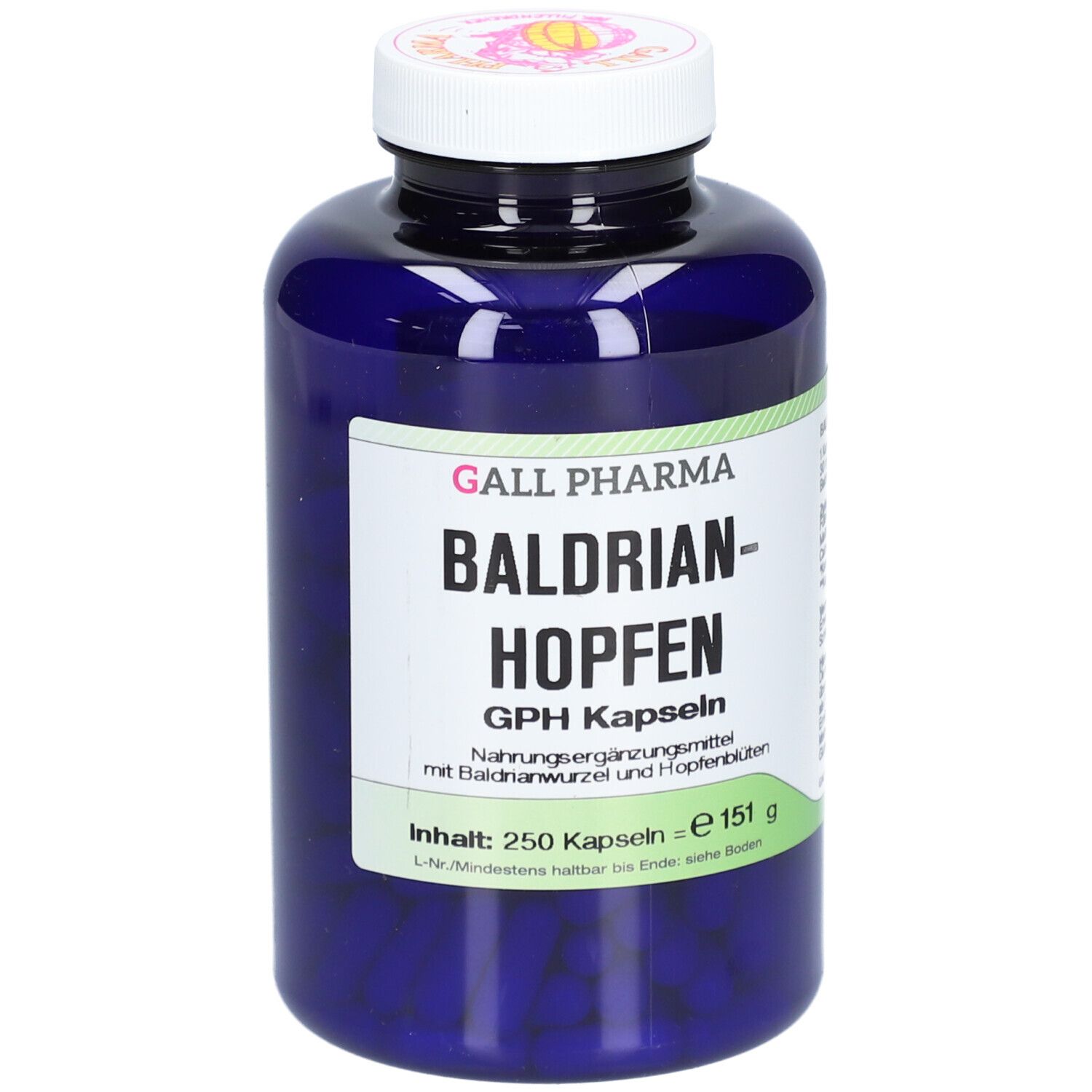 Baldrian Hopfen GPH Kapseln 250 St