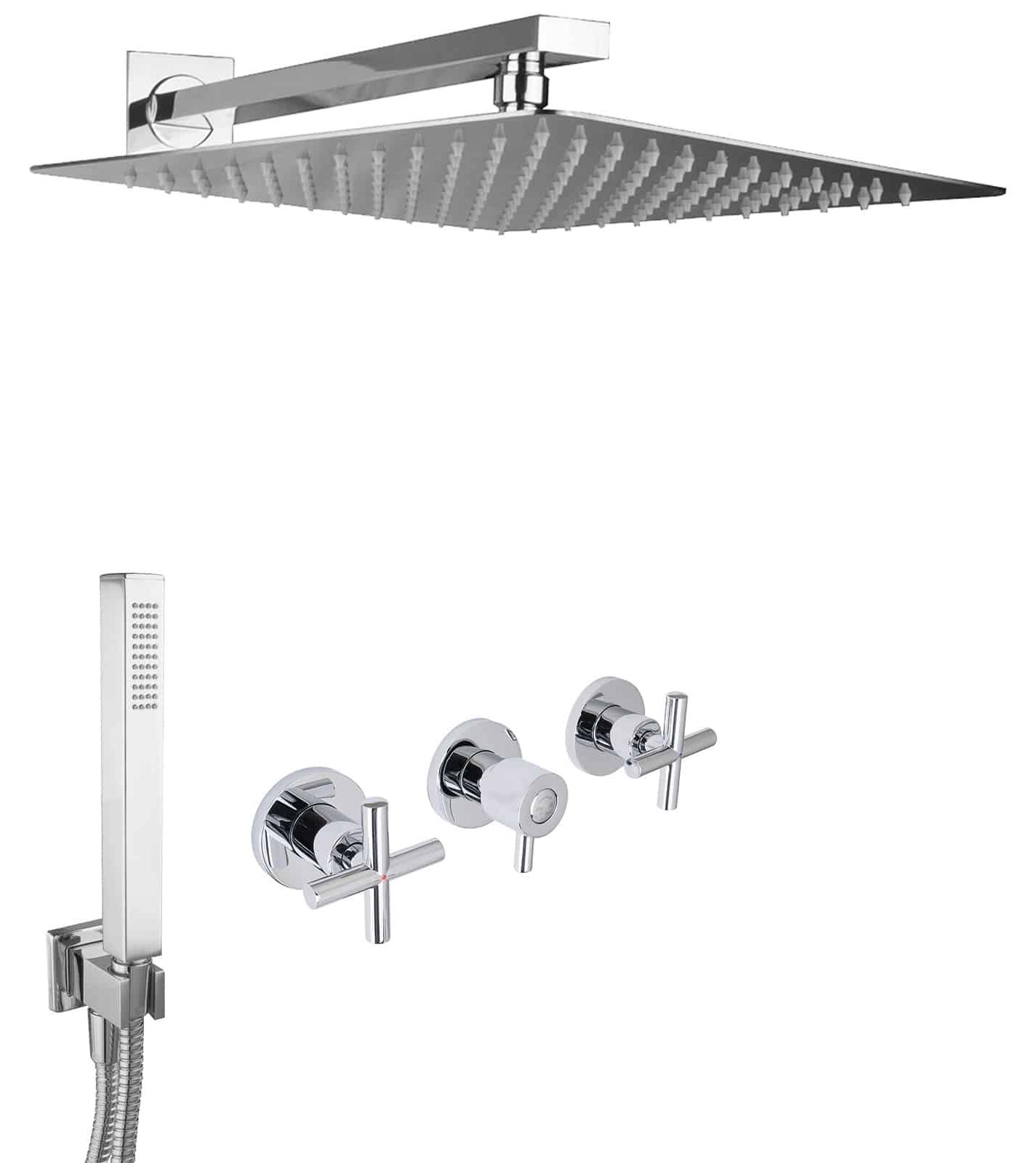 PaulGurkes Unterputz XXL Dusch Set Regendusche 40cm Rainshower
