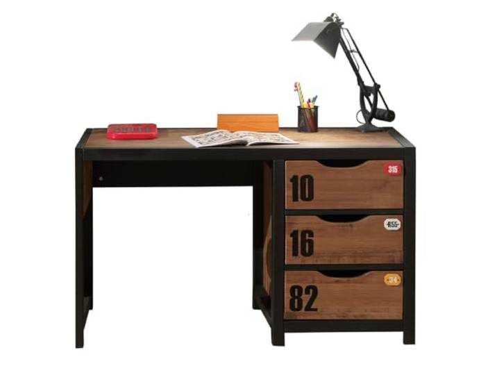 Vipack Alex Bureau, hout, grenen natuur, eenheidsmaat