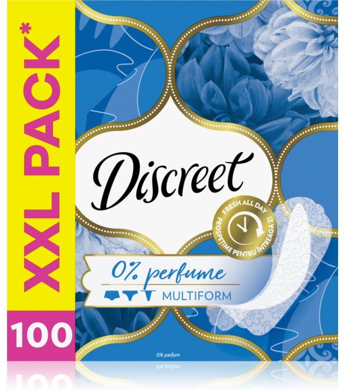 Discreet Multiform 0 % Perfume trusseindlæg 100 stk.