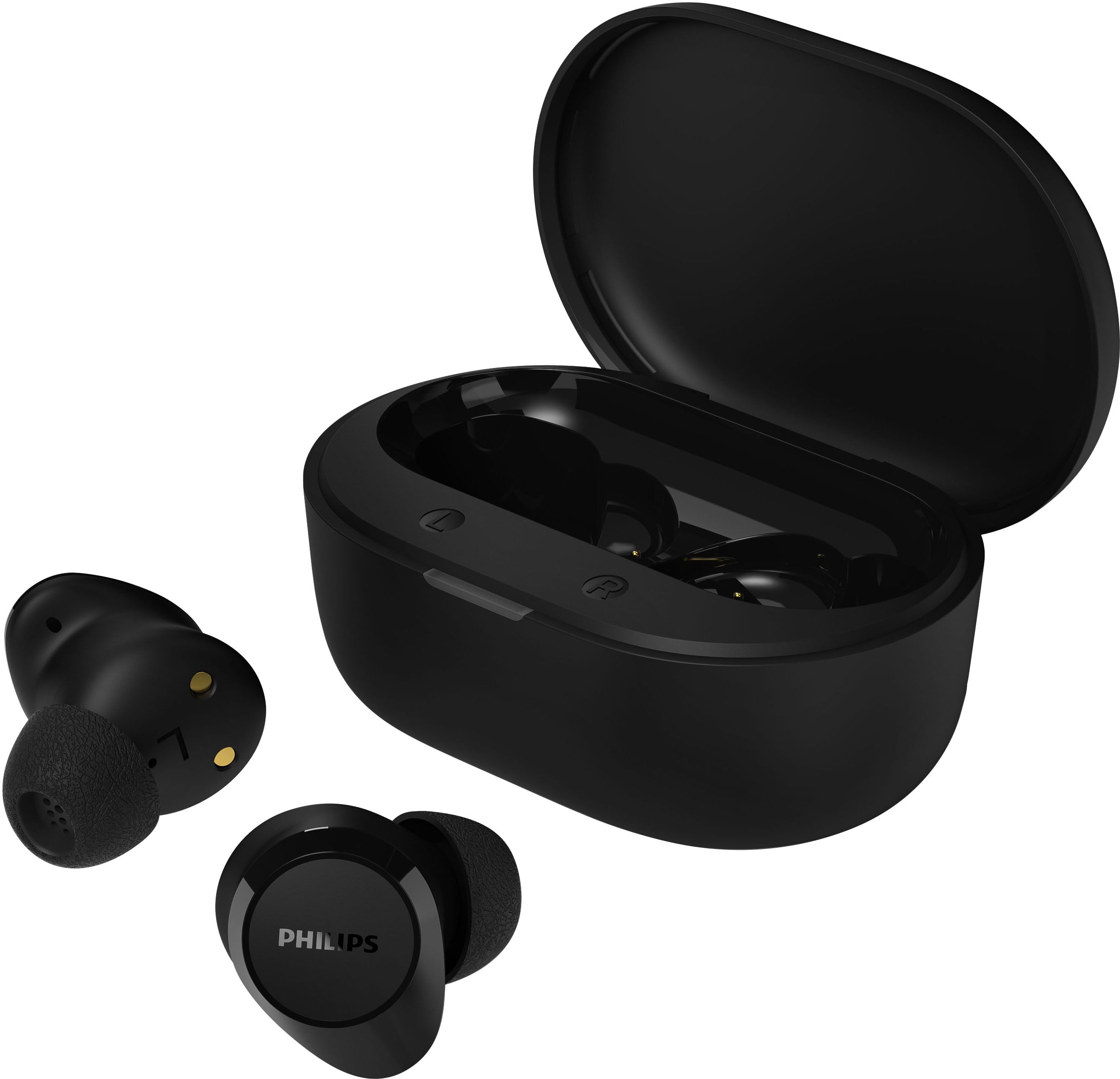 Philips wireless In-Ear-Kopfhörer "TAT1300BK/00", schwarz, B:1,51cm H:1,87cm T:2,16cm, Kopfhörer, wireless In-Ear-Kopfhörer