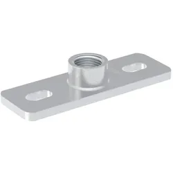 Geberit Grundplatte 362828261 G 1, eckig, 2-Loch, mit Gewindemuffe G, verzinkt
