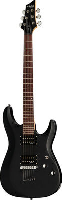 Schecter C-6 Deluxe SBK Mattschwarz