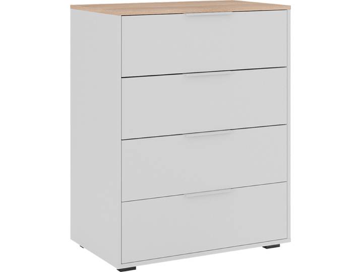 Sideboard Vicco Betti Blanc/Sonoma 30x83.6cm avec 4x tiroir\, Model 41616