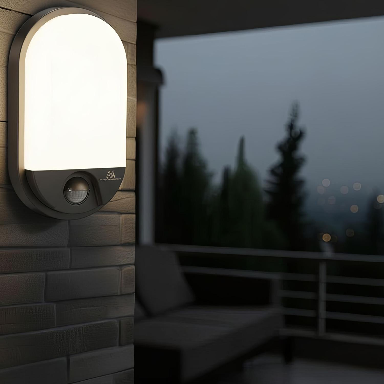 Maclean LED wandlamp met bewegingssensor, 15W, 1100lm, model MCE340G