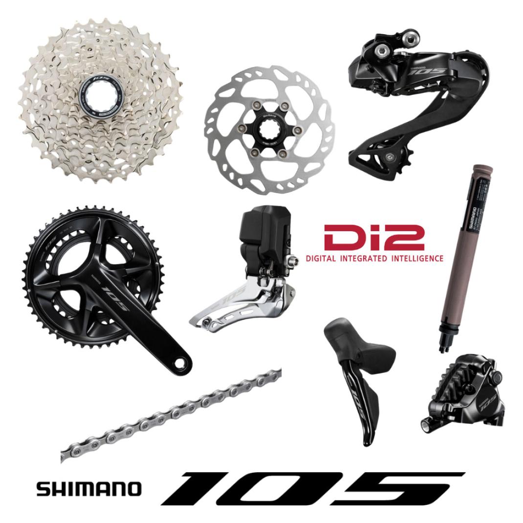 Shimano 105 Di2 Komplettgruppe, 12-fach - 50-34 Zähne (59265503)
